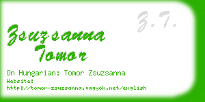 zsuzsanna tomor business card